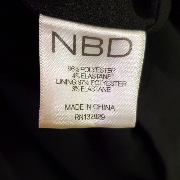 NBD Black Sleeveless Mini Dress with Side Strap Cutouts and Back Exposure, Large - Picture 15 of 16